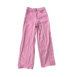 Old Navy Pink Wide-Leg high waisted Jeans - size 0 petite